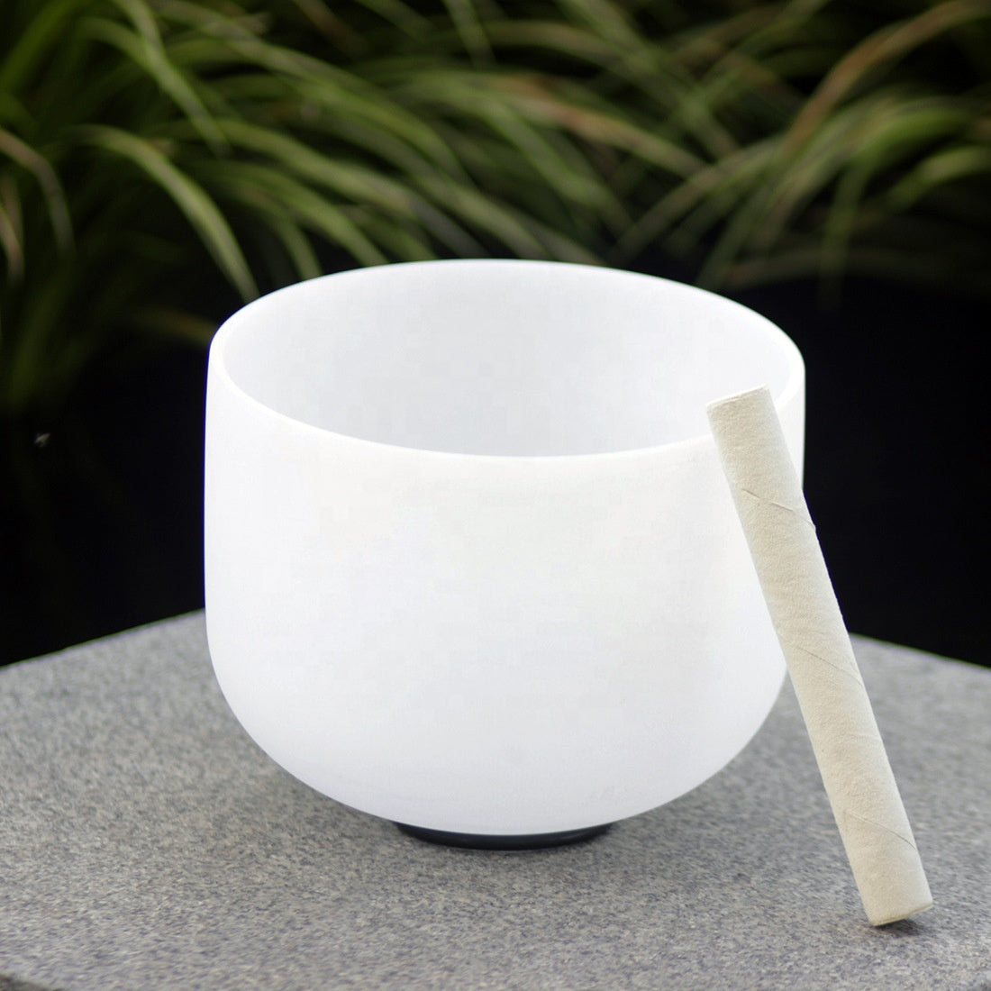 8” Frosted Quartz Crystal Singing Bowl – Sound Healing & Meditation
