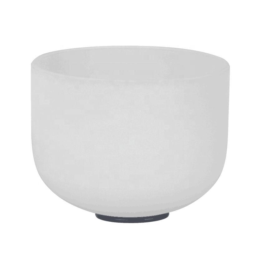 8” Frosted Quartz Crystal Singing Bowl – Sound Healing & Meditation