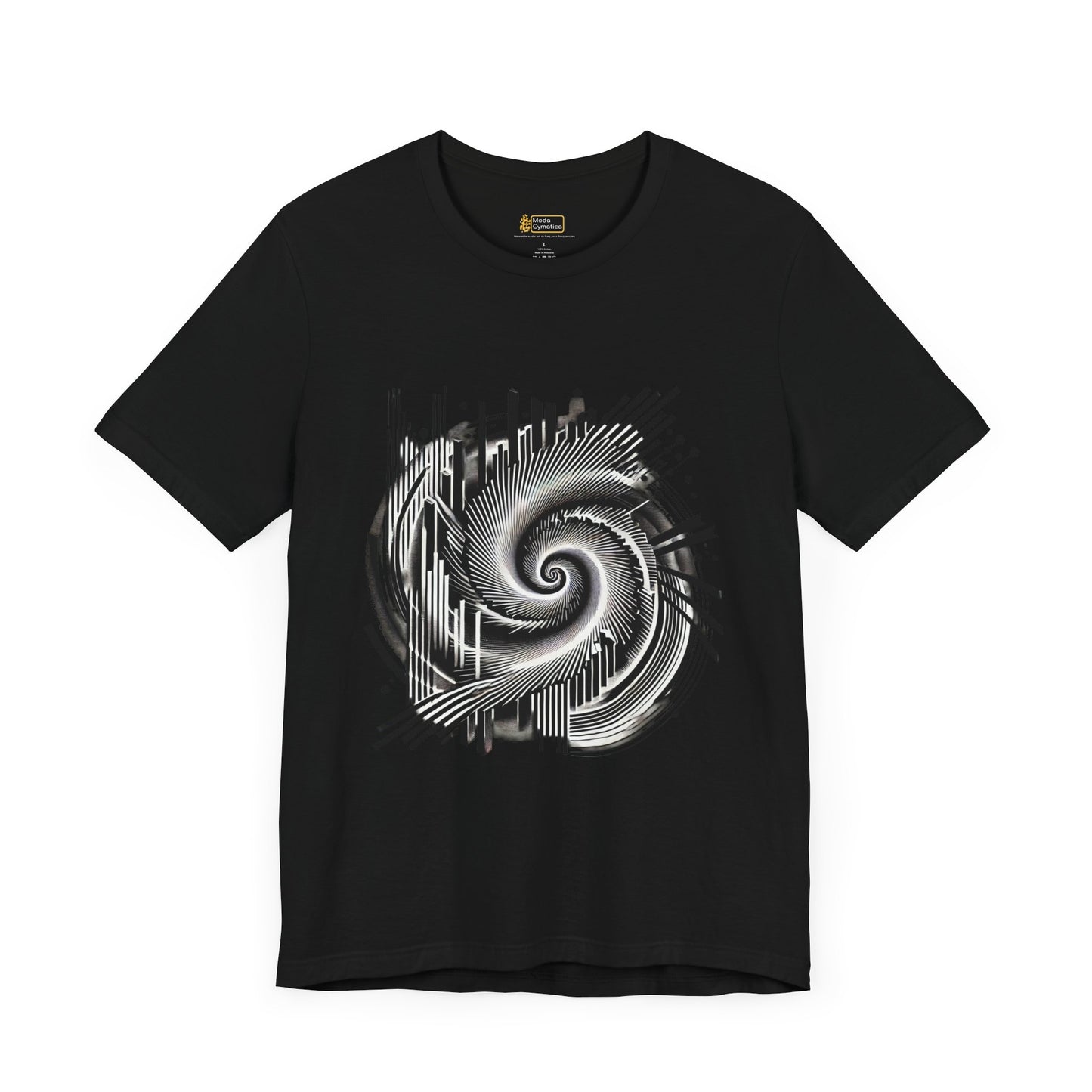 Vortex Spiral of Sound – Unisex Jersey Short Sleeve Tee