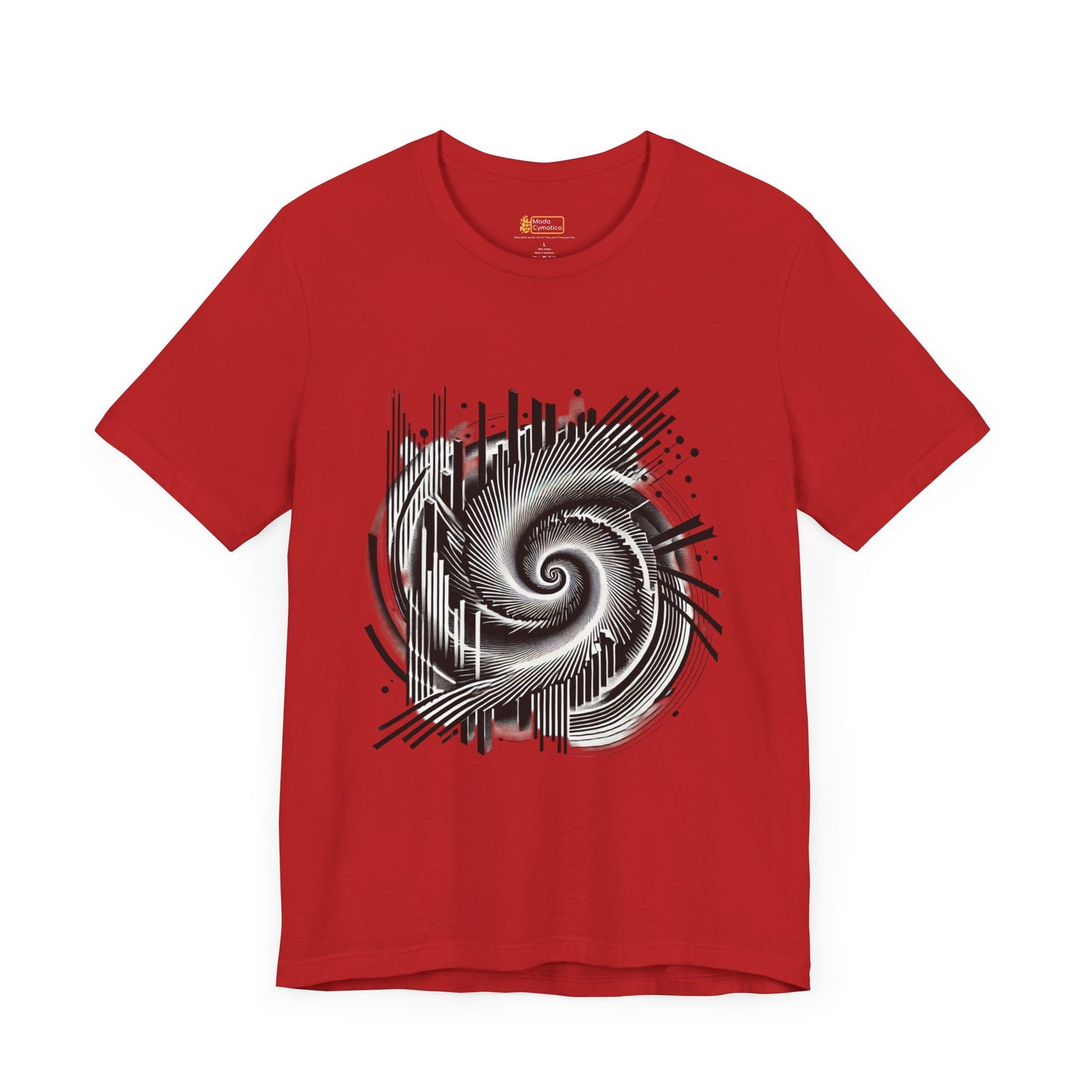 Vortex Spiral of Sound – Unisex Jersey Short Sleeve Tee